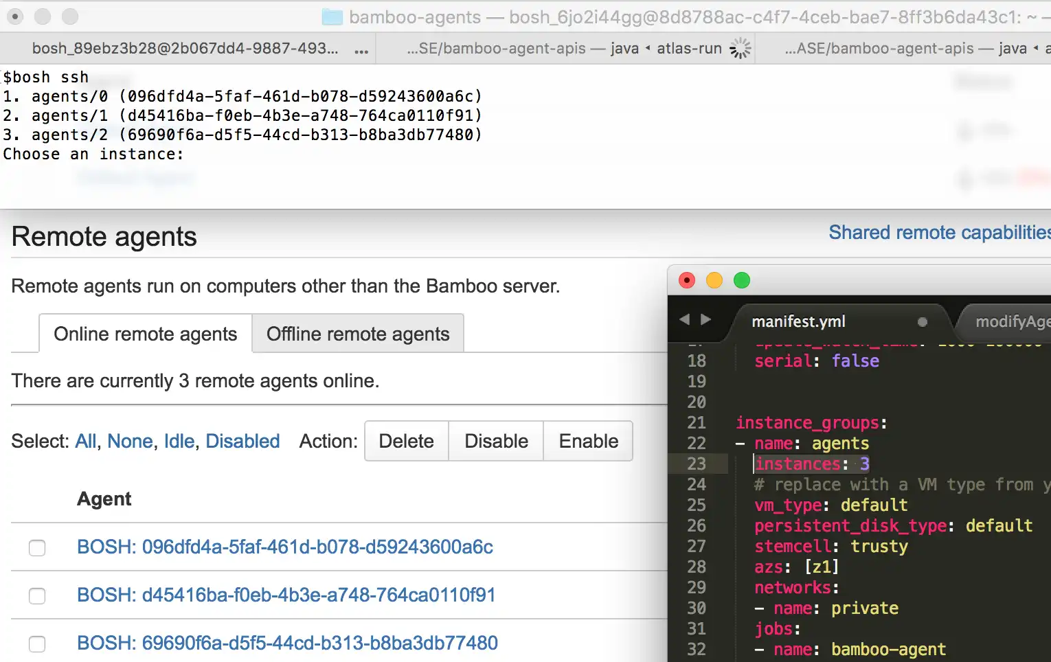 BOSH release for Bamboo & Remote Agents