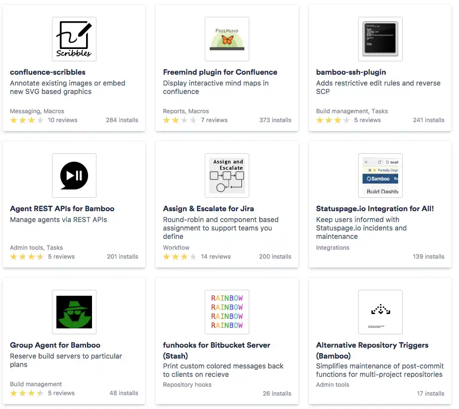 Atlassian Marketplace Plugins
